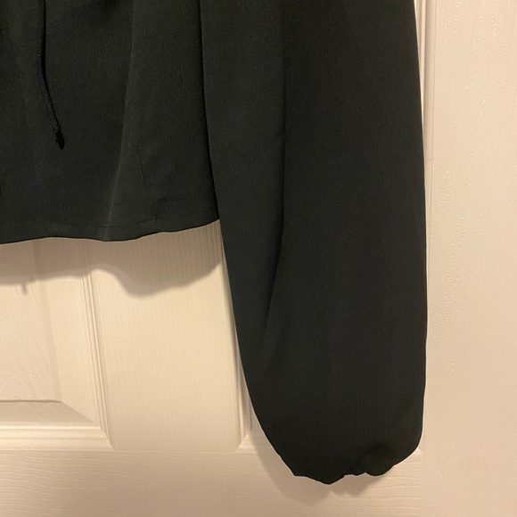 Abercrombie & Fitch Black Smock Long Sleeve Blouse - Picture 5 of 7